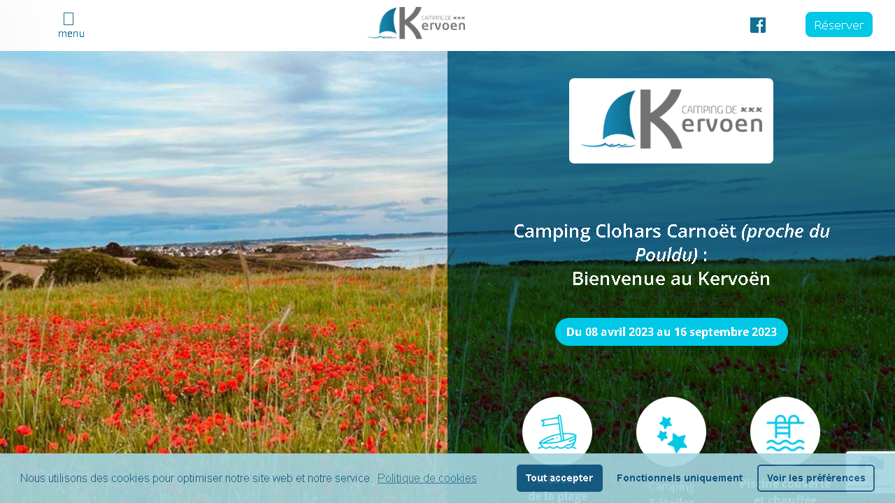 Capture d'écran de https://www.camping-de-kervoen.com